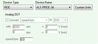 Bio-logic EC-lab external device 标签页 Bio-logic EC-lab external device 标签页